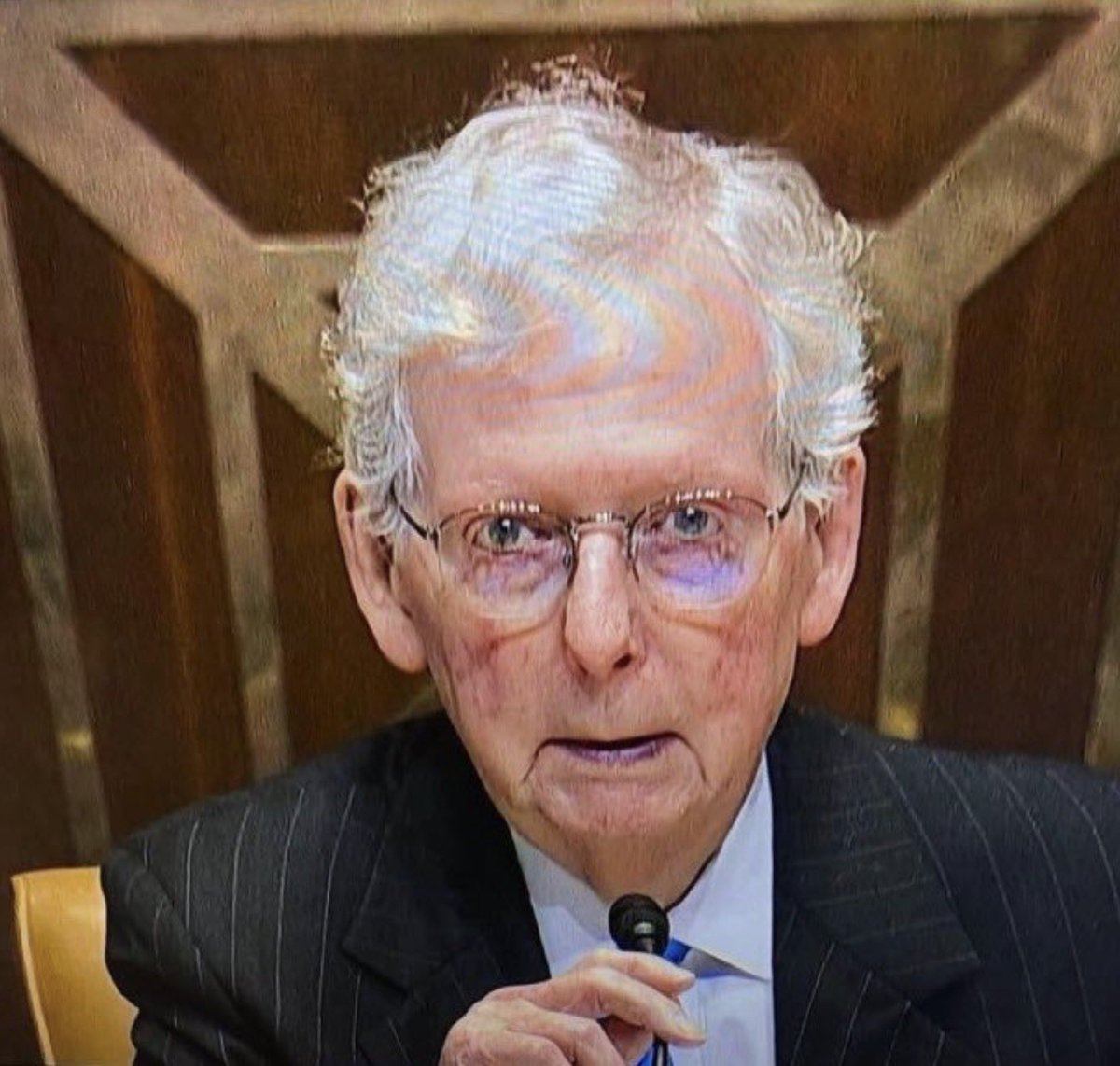 Smokahontas2024's tweet photo. Mitch McConnell has held one of the most powerful positions in American government for decades. He has shaped courts, budgets, and the rules of the Senate itself. Yet for more than five weeks he has remained largely unseen by the public after a fall that left him briefly unconscious and then hospitalized with pneumonia.

A single photograph from July 12, a carefully crafted statement, and reports that he is “working by phone” are not the same as proof of life. They are not the same as a living, speaking, accountable senator standing before the people who sent him there.

Power that operates in permanent shadow ceases to be democratic power. It becomes something else… something quieter, more managed, less answerable. The longer Mitch McConnell remains invisible, the more the question stops being medical and starts being constitutional: can a seat in the United States Senate be occupied by a man the public is no longer permitted to see?

Proof of life is not cruelty. It is the bare minimum a free people are entitled to demand of those who claim to represent them.