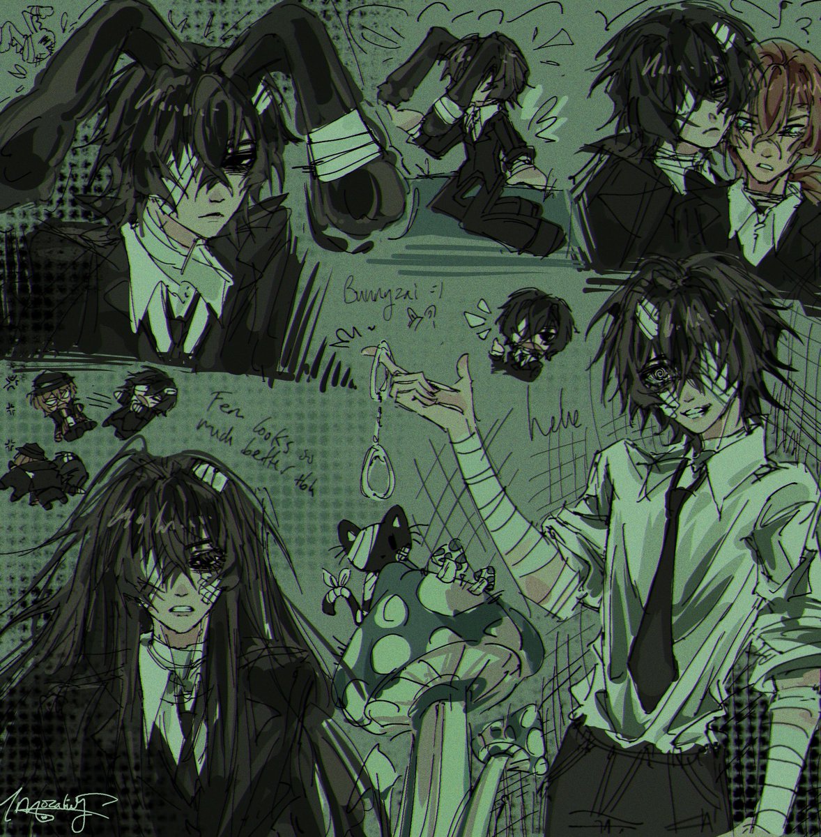 1morality_'s tweet photo. He multiplied. #bsd #dazai https://t.co/xM3HprKBzW