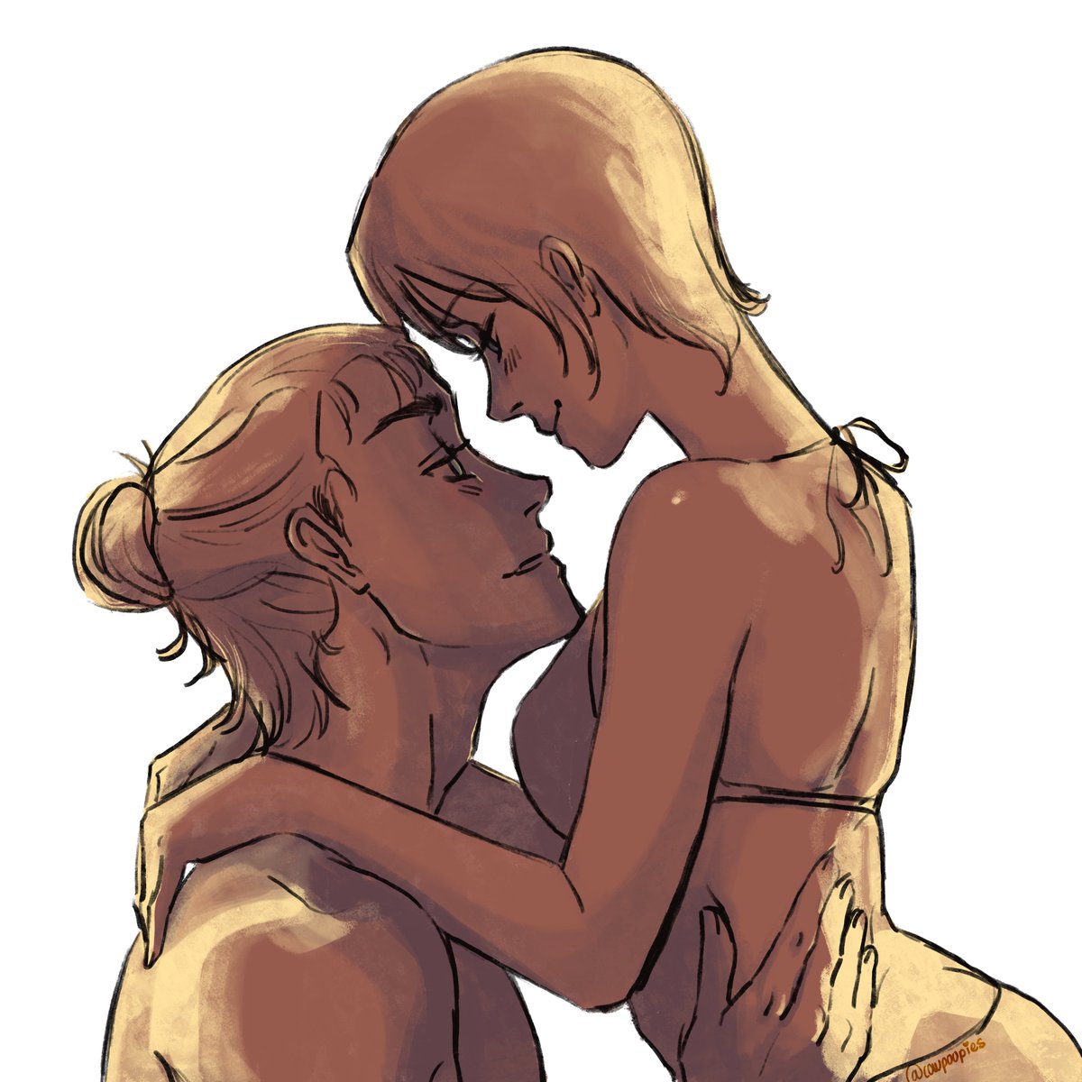 cowpoopies's tweet photo. smitten with each other  #eremika https://t.co/ZfoCOSvqvj