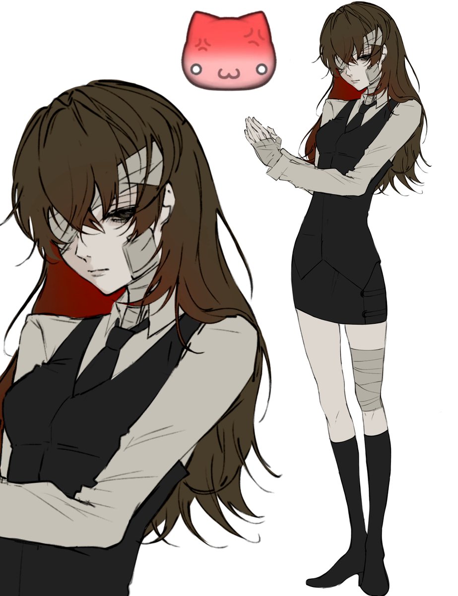 Hannies0801's tweet photo. Genderbend soukoku in my style #bsd #bungoustraydogs #skk #Dachuu #artist https://t.co/xev0pnAOTd