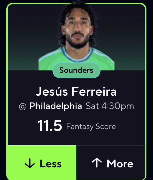 Danyster7's tweet photo. MLS POTD ⚽️🇺🇸

#PrizePicks https://t.co/rhLZGrgpFH