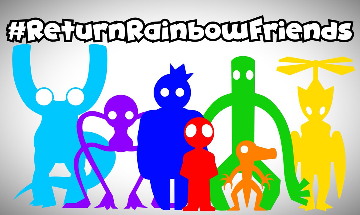 NeBoyGamer's tweet photo. #ReturnRainbowFriends
Han pasado 3 años desde el lanzamiento del ultimo capitulo de Rainbow Friends y no hemos tenido noticias del capitulo 3 y toda la comunidad espera alguna novedad
@royandcharcle ¿Tienen algo preparado para Rainbow Friends? 👀 https://t.co/PZjPgAL291