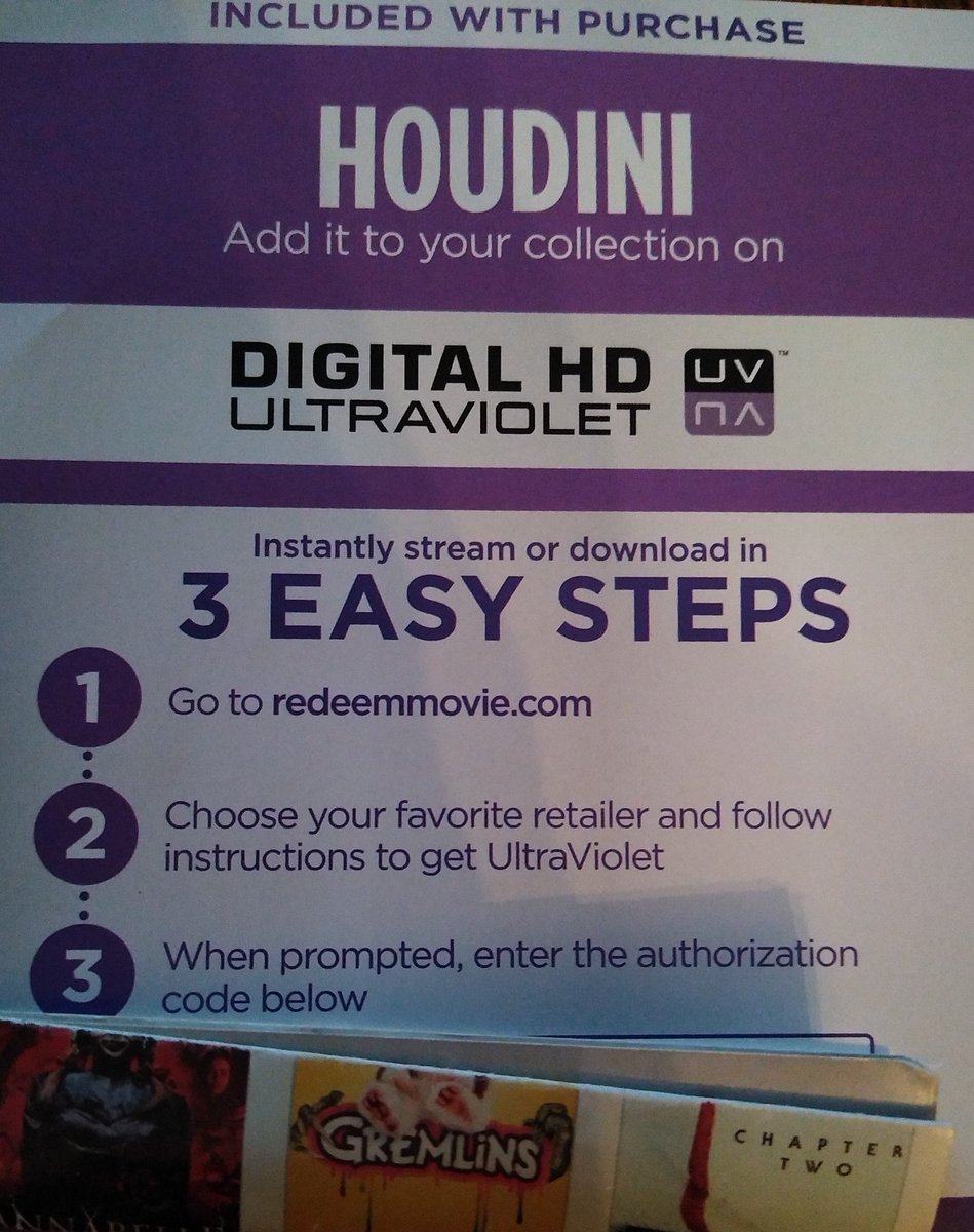 videoApothecary's tweet photo. Giving away one free code for HOUDINI (2014 Miniseries) (Fandango ONLY) from my BluRay! To enter:

-Repost this post
-Follow my account

Winner entry # randomly drawn from those who qualify by 9pm EST JULY 26th. Code sent to DM. Must redeem within one week. https://t.co/9bb2cu1BhG