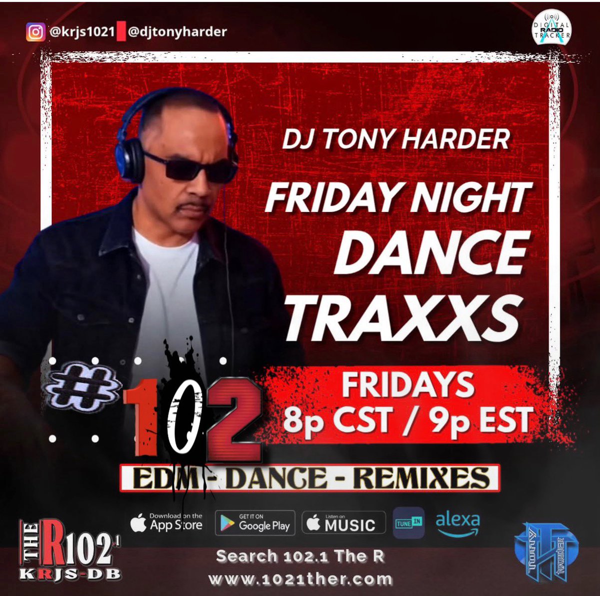 DjTonyharder's tweet photo. #NERVEDJS: #np F.N.D. TRAXXS #102 - @djtonyharder on KRJS-DB 102.1 The R
https://t.co/qerx4EaAsl @krjs1021 @NerveDJsFinale @NerveDJsRadio @NerveDJscom @DjDewBaby @1035KTU @HOT97 @KissFMKOBE @WBLS1075NYC @KISSFMPhoenix https://t.co/MlMeKEpvki