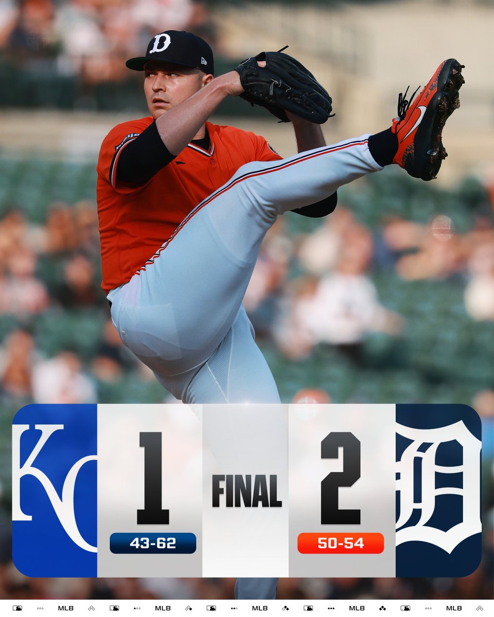 MLB's tweet photo. Tarik Skubal's 12-strikeout performance leads the @Tigers to victory! https://t.co/BH4funB3Jw