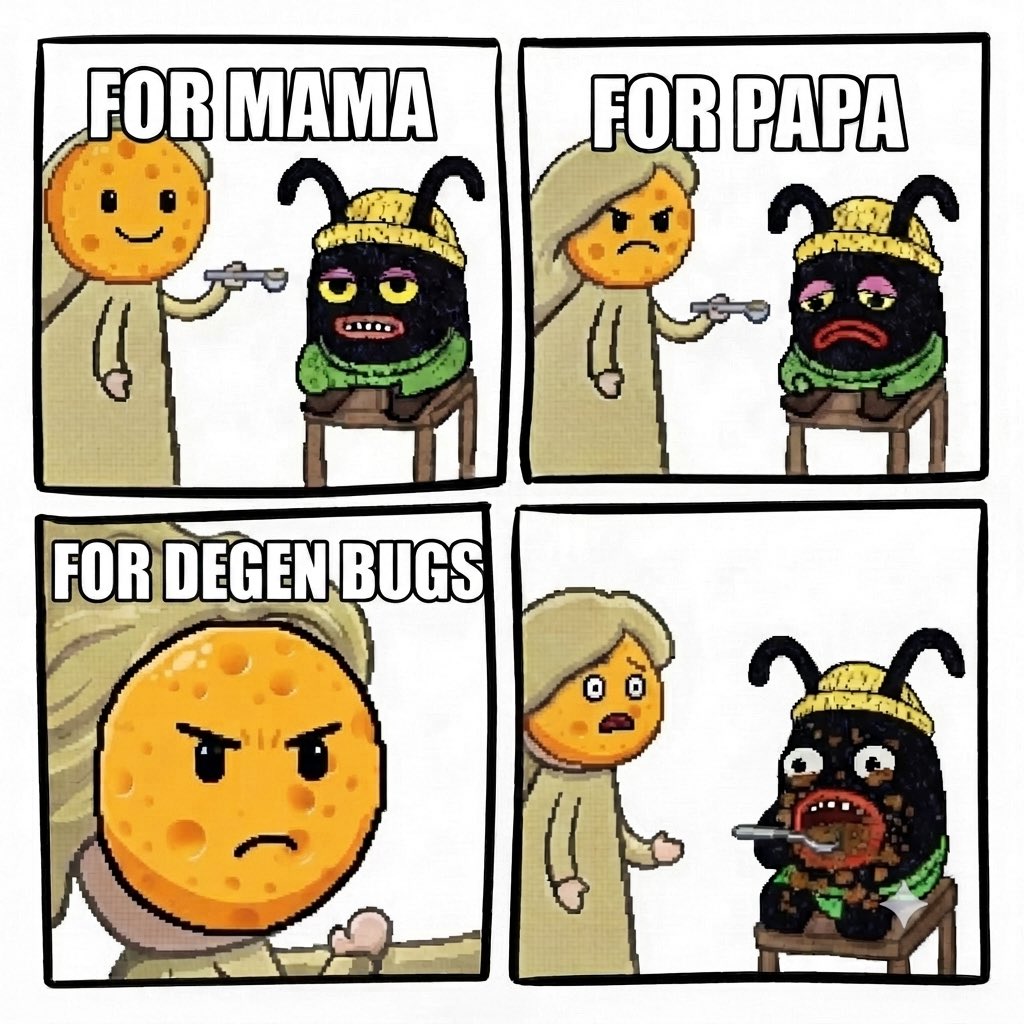 aghyunaa's tweet photo. Do it for @DegenBugs 

#DegenBugsMint  @panelhausapp @DegenBugs @UnrealApe https://t.co/tA3tvD5TfZ