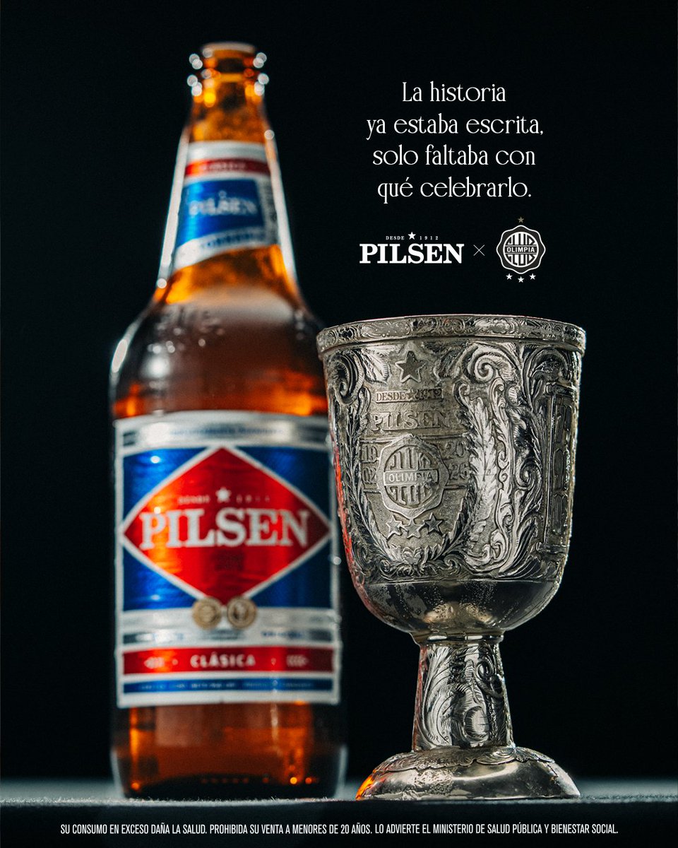 PilsenPy's tweet photo. La Copa del Rey fue diseñada para homenajear 124 años de una historia que sigue escribiendo nuevos capítulos.

Hecha para quienes llevan el orgullo olimpista en la mano y en el corazón.

¡Felices 124 años, Decano!

Traé la Pilsen, que la  copa ya está lista. 🍻 https://t.co/NwkEbJxR2Z