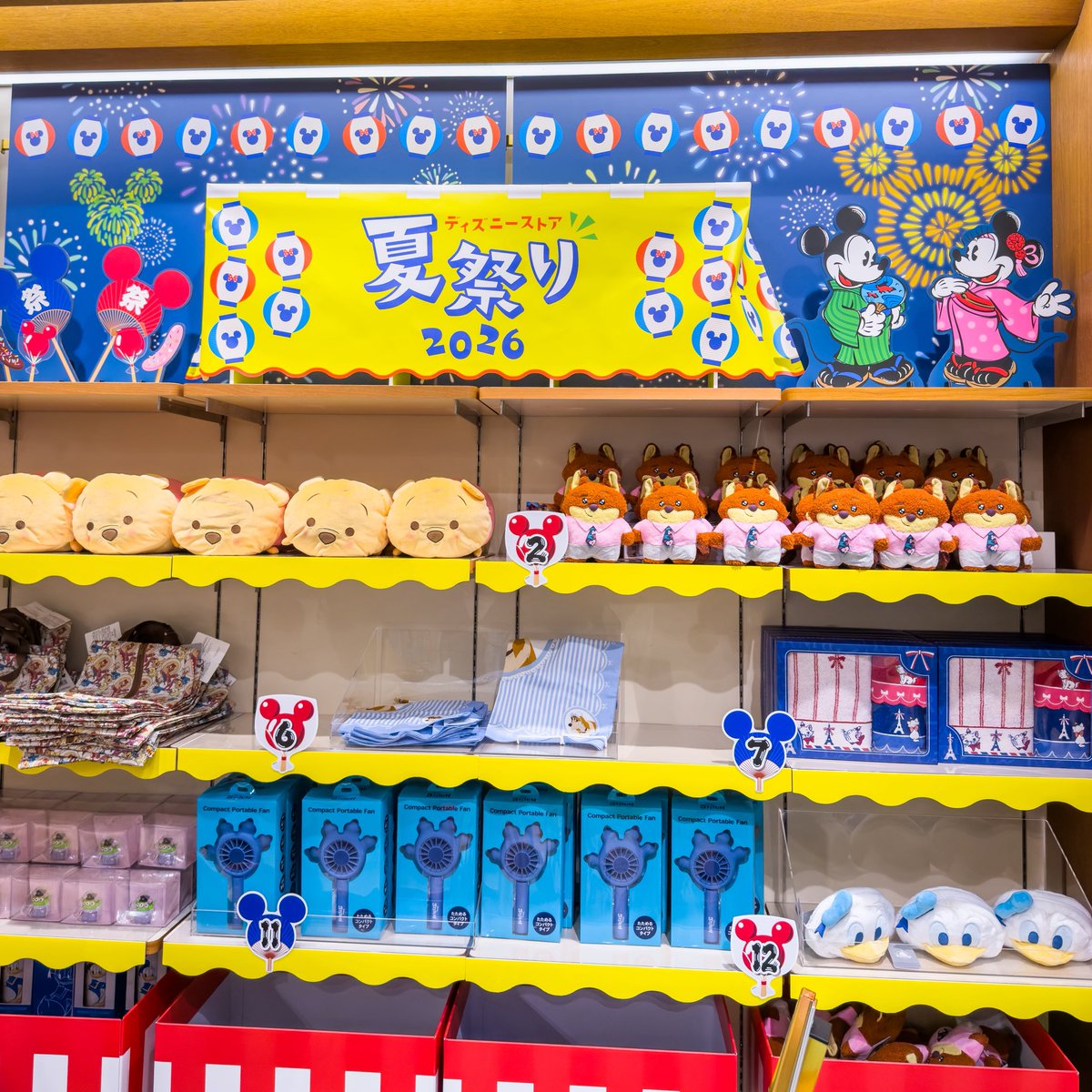 ディズニーストア 夏祭りくじ（1回990円）販売中☆