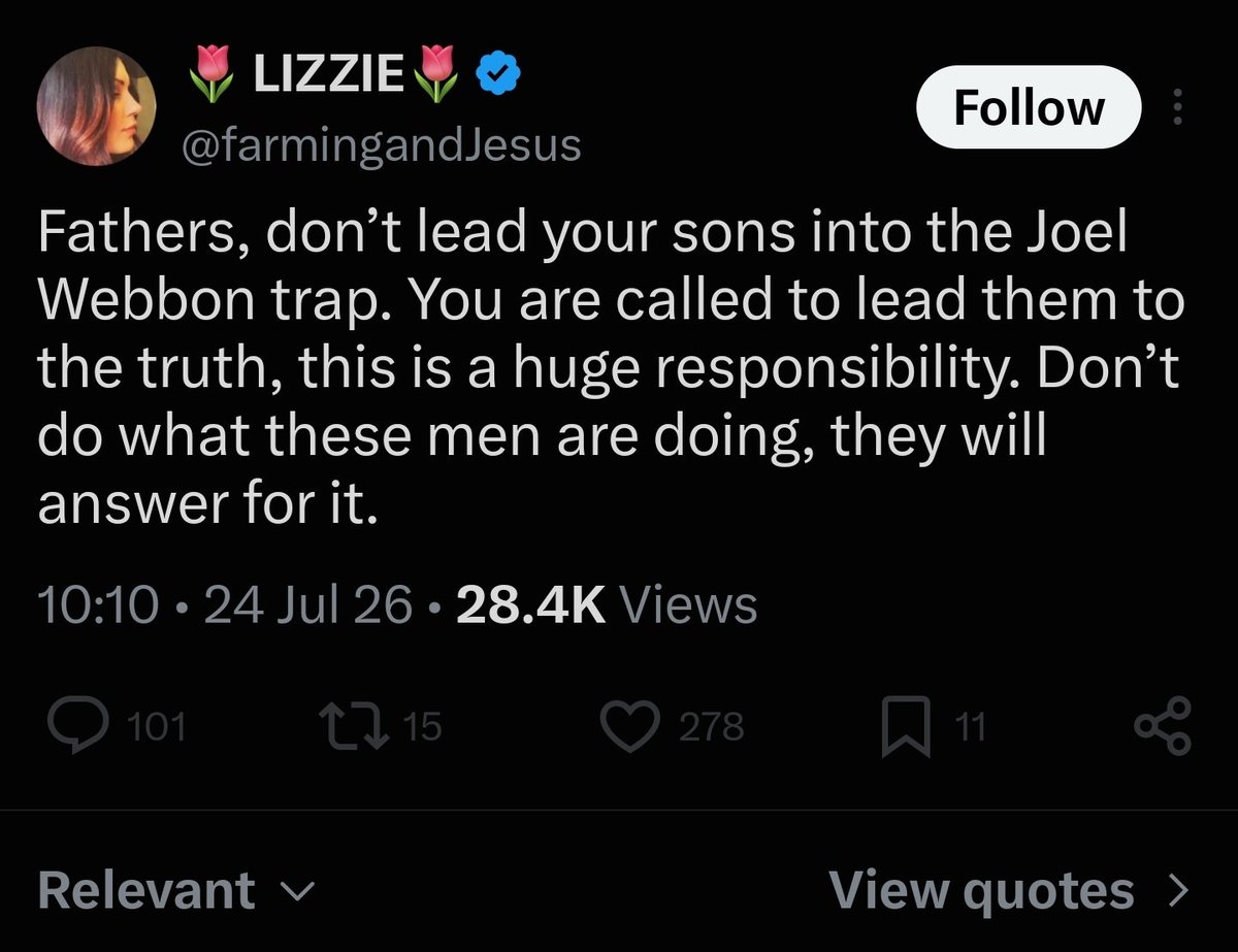 EvangelicalDW's tweet photo. Father's, do not take advice from egirls. https://t.co/auooGmfCRL