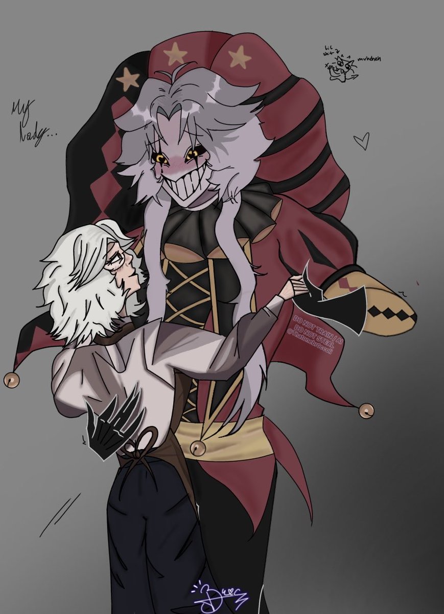 thatonebr0ccoli's tweet photo. “May I have this dance, my lady?”  

Pierrot and MC in my style ❤️

#TheFreakCircus #tfc #Pierrot #MC https://t.co/q3UAOoMzup