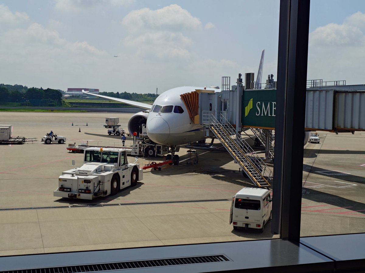 池田② なうぼーでぃんぐ NH231 to BRU operated by ANA787 JA932A ヨーロッパ