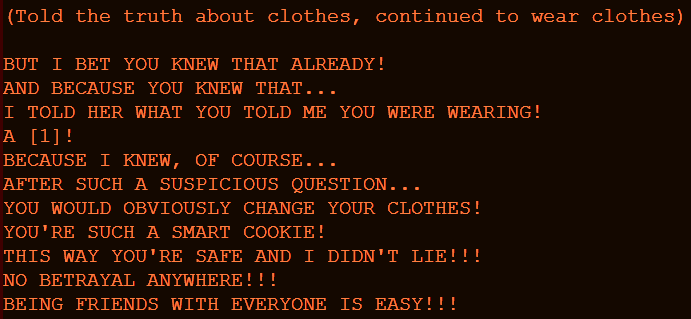 cloverlovania's tweet photo. fun fact: papyrus has different dialogue if you changed your clothes after he called about your outfit!
this seems really obvious but i've never seen it before &amp; can't find footage of it online, i accidentally stumbled on it while looking through the code https://t.co/AfaiqmW0gQ