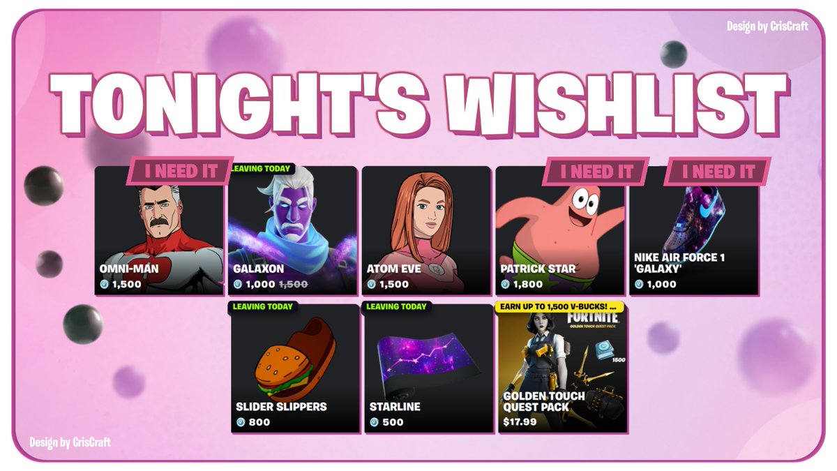 Tonight's wishlist! 💜✨ I love the Patrick Star Sidekick, Omni
