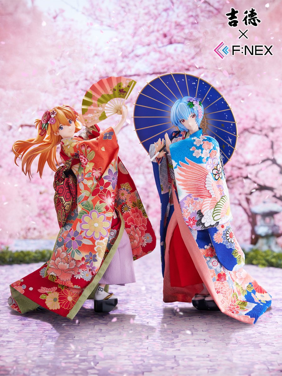 figsoku's tweet photo. 【エヴァンゲリオン】吉徳×F:NEX「綾波レイ&amp;式波・アスカ・ラングレー セット -日本人形-」1/4フィギュア

【予約開始】
価格396,000円（税込）
2027年7月発売予定
https://t.co/gfIpLrz2eX
#FNEX #エヴァンゲリオン https://t.co/3Z8Q7XraIW
