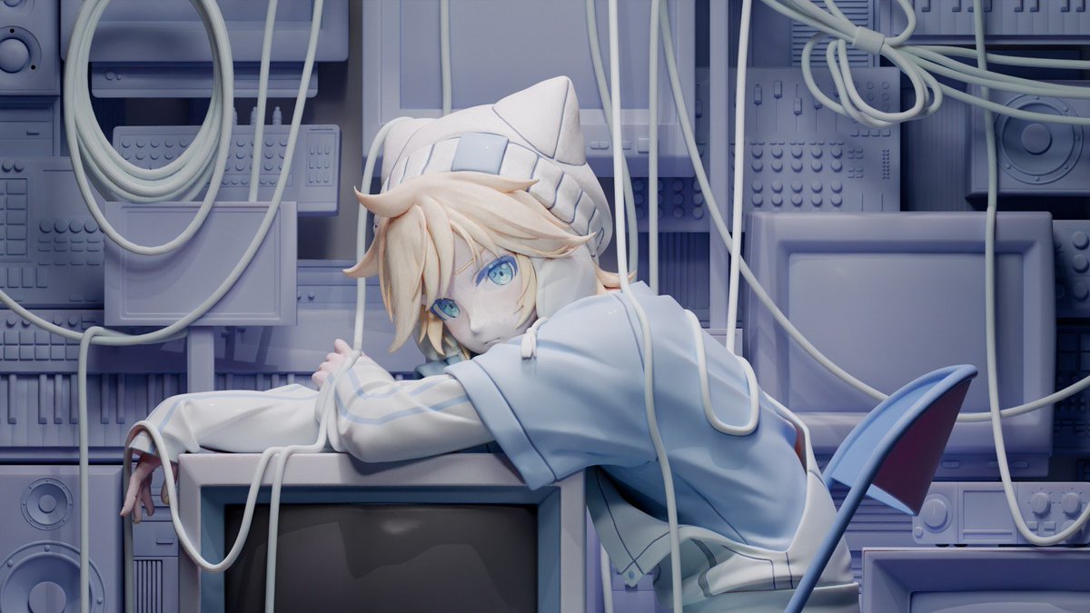 Zeiji_K's tweet photo. Setting up

#鏡音レン #VOCALOID #ZBrush #Blender #Figure #Render #wip https://t.co/xWdtnBQldN