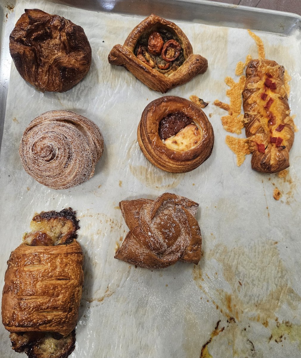 pandaskitchen's tweet photo. Love R&amp;D days, just playing with croissant shapes and getting snacks out of the process. https://t.co/bjPEg2RStz