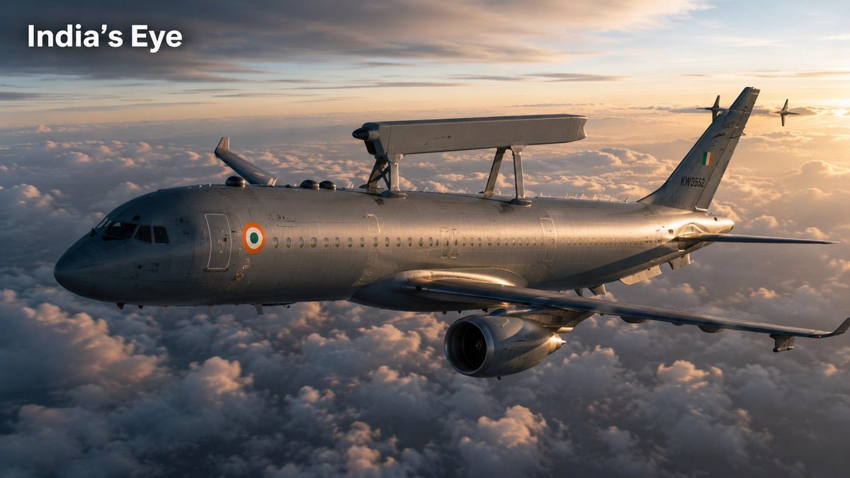 DefenseNewsIN's tweet photo. 1/4

🚨 ₹19,000 CRORE. 6 AIRCRAFT. 100+ SENSORS.

India’s Netra Mk2 AWACS is not just another aircraft—it’s the airborne nerve centre of the Indian Air Force’s future kill web.

Approved by the CCS under the AWACS India programme, six Airbus A321s will evolve into strategic battle-management platforms capable of seeing, coordinating and directing the air war hundreds of kilometres beyond the frontline.

🇮🇳🧵