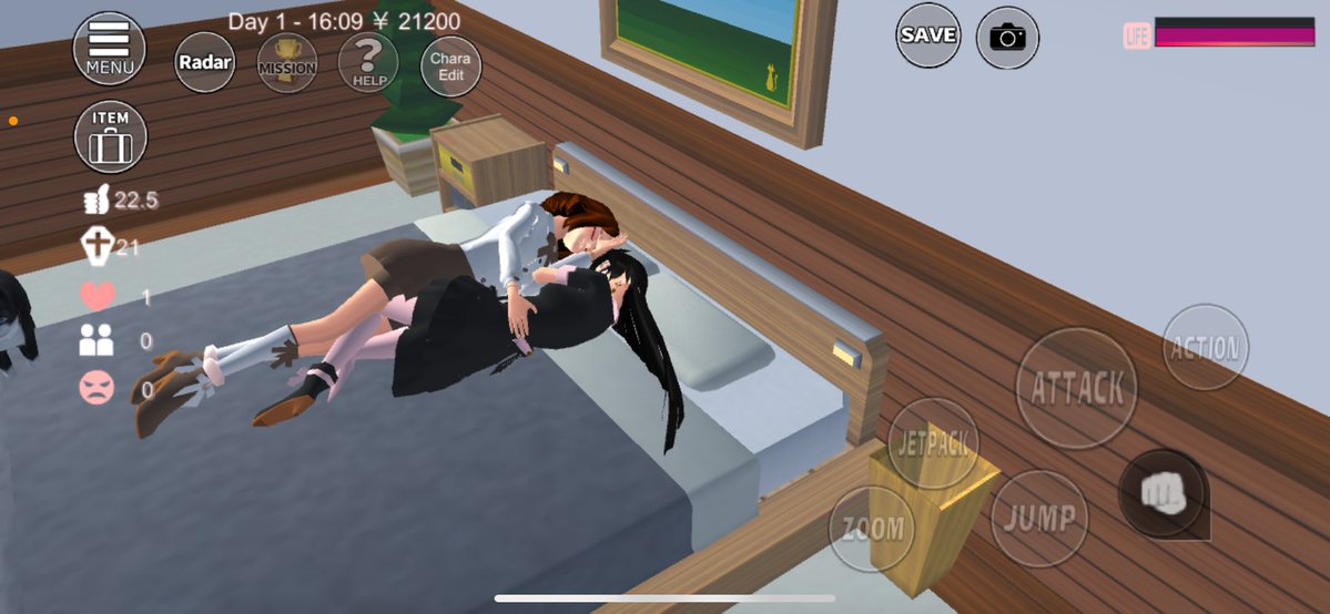 vodyaniast's tweet photo. Couldn't get a girlfriend irl so I got one on sakura school simulator ღゝ◡╹ )ノ https://t.co/89TdfgGNly