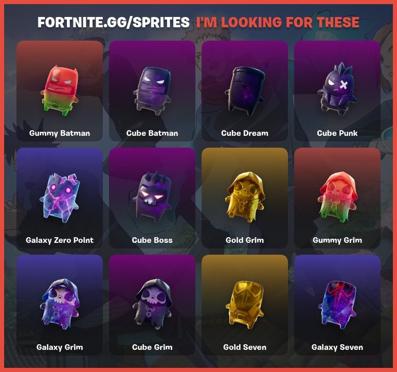 cheerscherryfn's tweet photo. #spritetrade #spritefortnite #fortnitetwt só falta esses! alguém para trocar? https://t.co/QcXSV3ZJiG