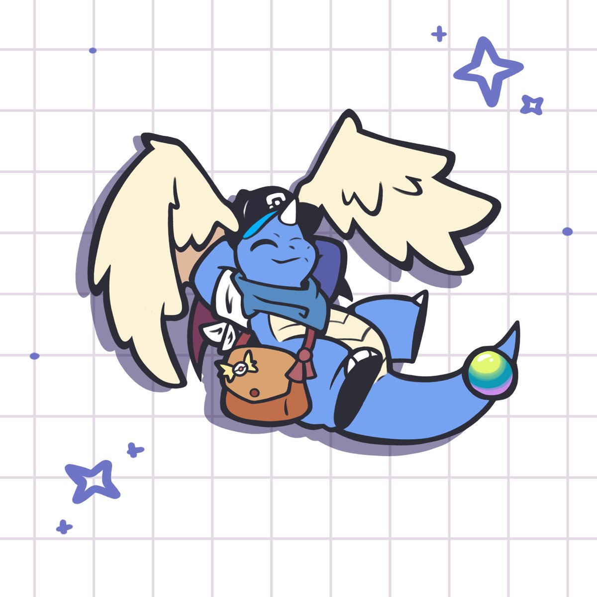 DegXD24's tweet photo. Dragonite Chill of @Captrlck!! 🩵✨ https://t.co/9cKnC4uSYS