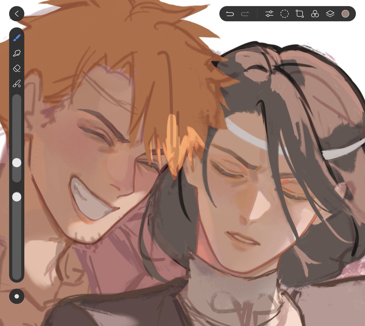 Awwbergrin's tweet photo. WIP, i think im gonna be super late on easw1nweek 💀 https://t.co/xmHIhMhqeX