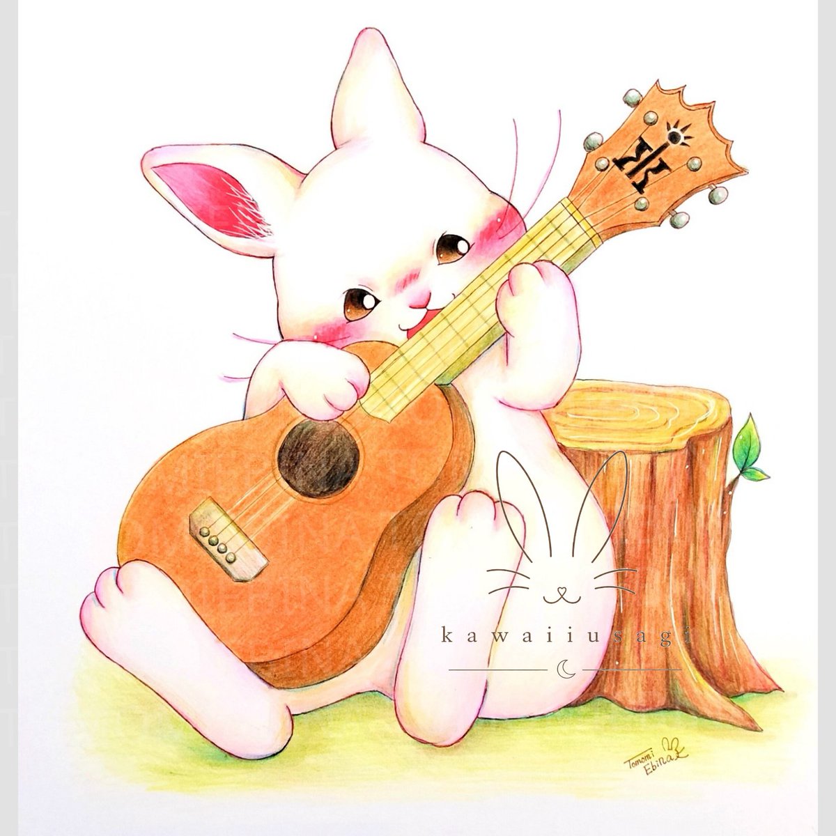 ebina_usagi's tweet photo. オーダーいただいたイラストです

好奇心いっぱいの子うさぎちゃん
大切なギターと一緒に。

想いのこもったご依頼で、表情やポーズなどたくさんお聞きしながら大切に描かせていただきました。

ありがとうございました✨ https://t.co/pkWuUBksCL