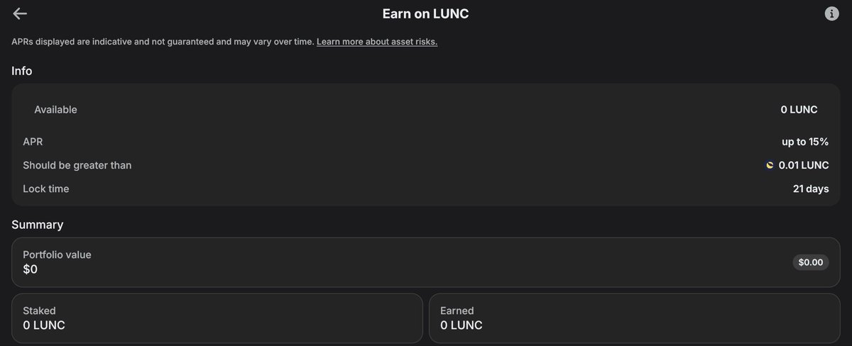 TraderHelionis's tweet photo. I was going through old wallets I recovered from 2020 cycle and see this shit. I’m sorry, what?

terra-luna:native providing up to 15% APR via trustwallet. Didn’t Do Kwan learn from last time? https://t.co/aB73XqaZag