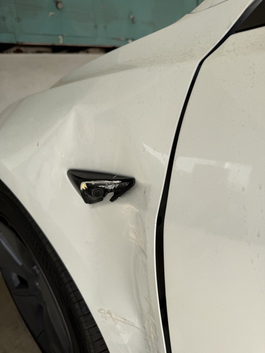 IraBMorris0's tweet photo. @Teslarati Fsd 14 lite was reversing from my son’s parking space and immediately turned directly into a metal pole it did not see. As many others are reporting. It was so fast he didn’t have time to react. We have used fsd forever and I am a big supporter but this needs to be paused. https://t.co/KuPUnPPyeG