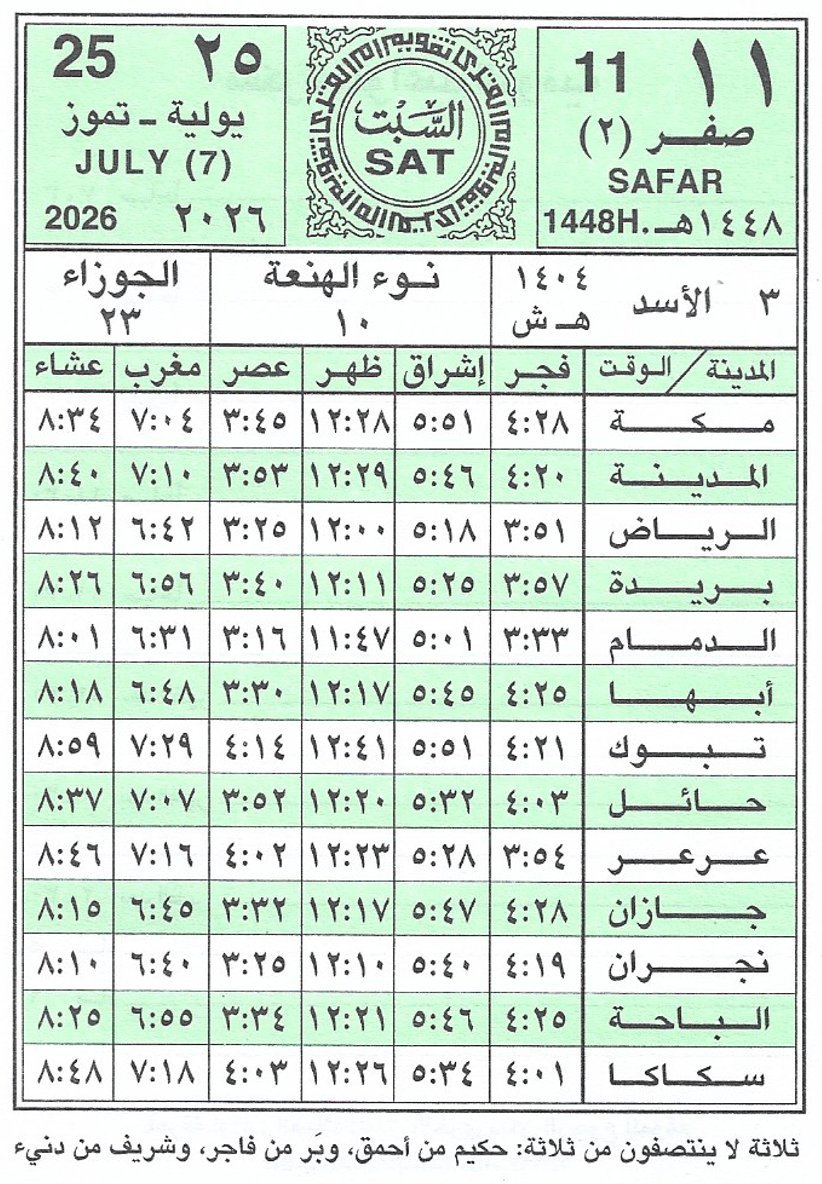 icoroom's tweet photo. ثلاثة لا ينتصفون من ثلاثة: حكيم من أحمق، وبَر من فاجر، وشريف من دنيء
⭐️⭐️⭐️⭐️⭐️
#التقويم_الهجري
#تقويم_أم_القرى
#السبت
#صفر
#يوليو
#كاس_العالم_٢٠٢٦ https://t.co/8eeqSfrLOJ
