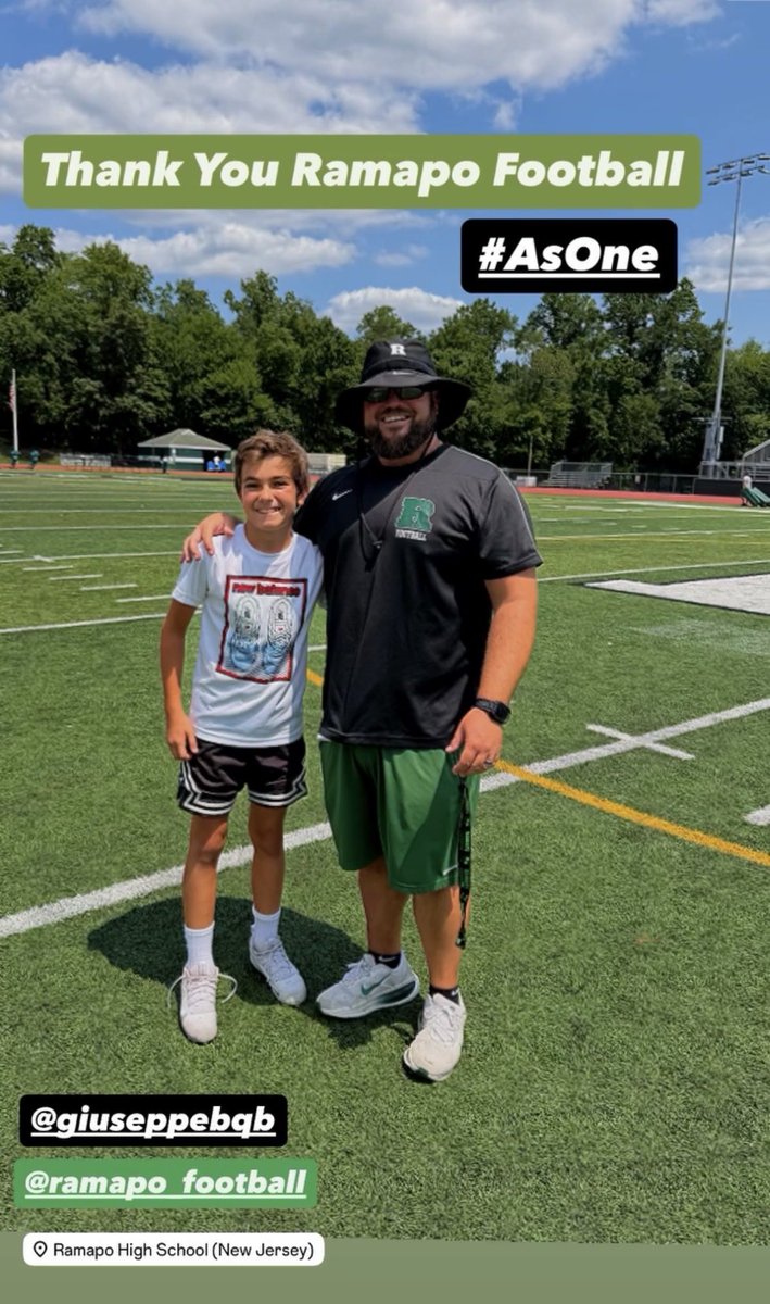 RamapoFootball's tweet photo. Great week of completion and learning throughout our As One Football Camp! Thank you FLOW community!
@MaxPreps @usnikefootball @Gatorade @NJScom @rayteodora1 @SunilSportsNews @bcarrnjsports1 @SFCFootballNJ @SFC__Network
#AsOne #DWWD #PoPride https://t.co/VIGjUZQzX7