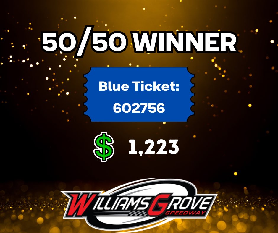WilliamsGrove's tweet photo. Tonight’s 50/50 winner is going home with $1,223 with a like amount going to the BeerHill Gang! https://t.co/cY26Psyr5Y