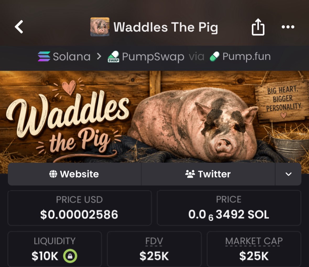 SignalHQT's tweet photo. #Solanameme #bitcoin #solana

$waddles peaked to about $371k mcap from the initial callout i gave in my TG at $25k mcap

EbzAM6hw7MQP8VNiwixoc5mgW18NkR348HFxVMHypump

Timing is everything, 
Slide into my DM to join my TG for early calls. https://t.co/gCm0MjTlF2