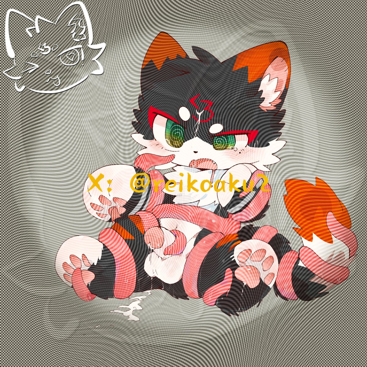 ReiKohaku2's tweet photo. #furryart #nsfw 这……这些触手是哪里来的哇？！

🎨：一位不愿透露姓名的小动物画师
自己做了一点点后处理 https://t.co/cYime674Gd