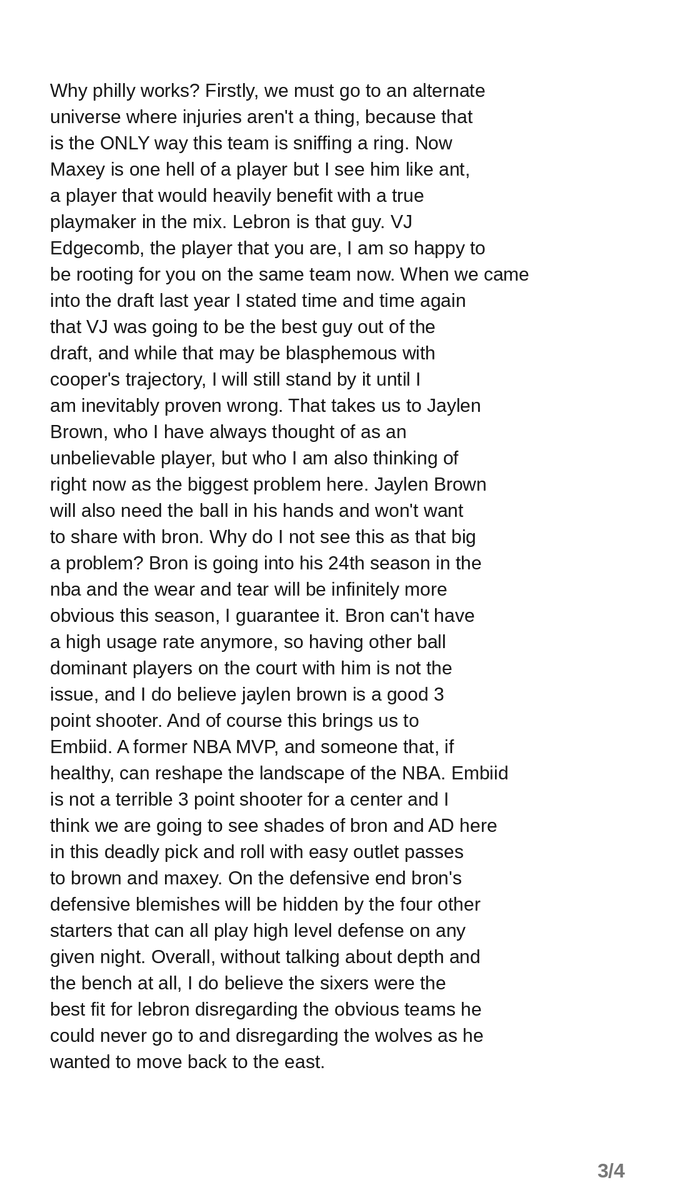 theLeCR7's tweet photo. Alright many have been asking me about my thoughts about LeBron and it's hard to say something without saying everything so here goes nothing https://t.co/UiIYNuPbY4