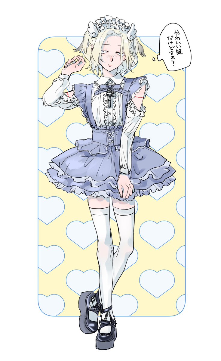 841batta's tweet photo. のあさんの服を担当（あみだくじ！） https://t.co/gxEQGY696f