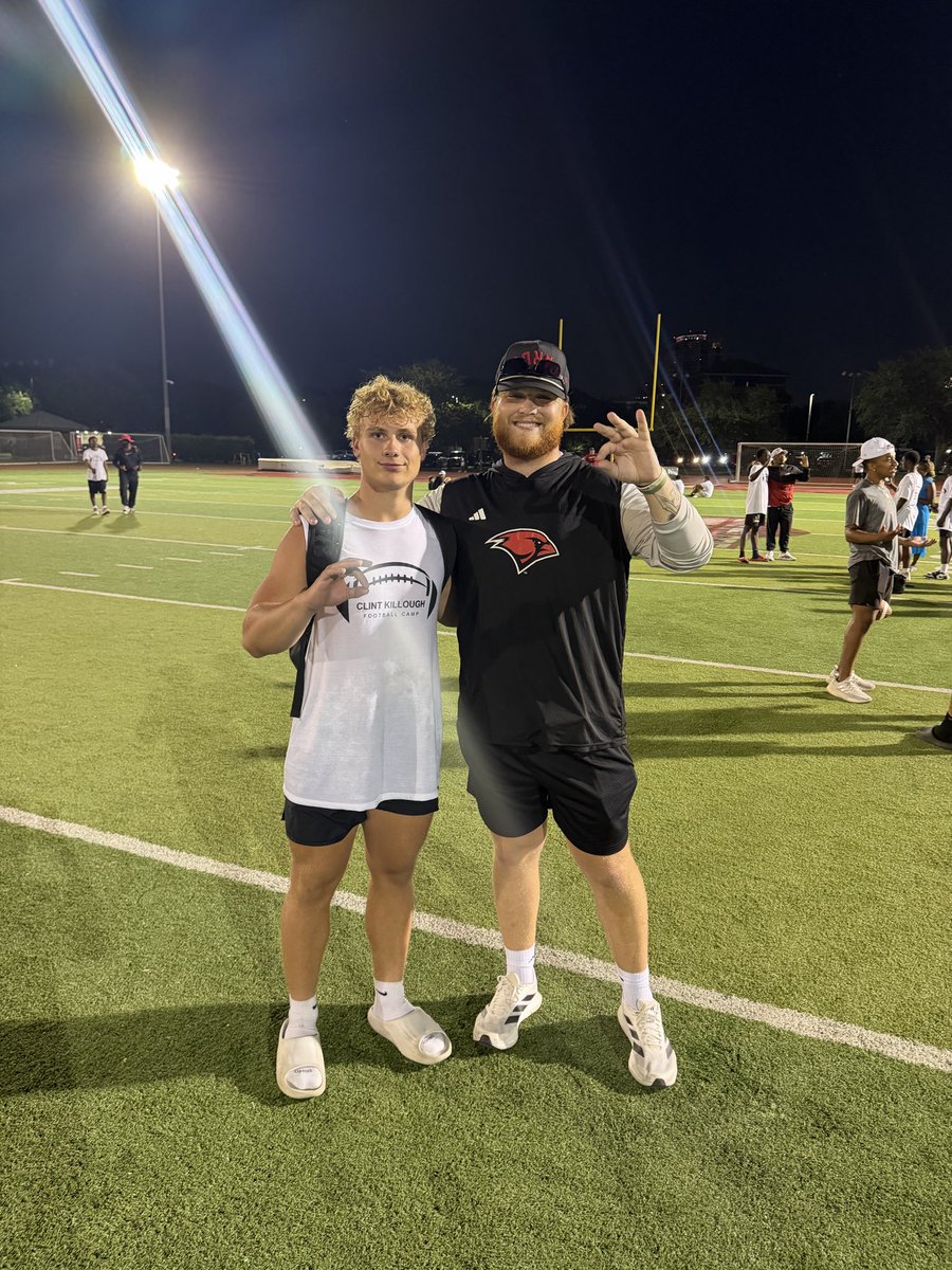 kieran_paegle5's tweet photo. Had a great time showcasing my abilities at the @UIWFootball camp. Looking forward to staying in contact with coaches @Coach_Meyer27 @Coach_Killough @CoachJBane @coachwhiteDP @CoachNYoung @CoachMcDowell_ @Adrian__Duncan!

@CoachFambrough @coachtraxler @tbyerly64 @vrhsfootball @VRFBRecruiting
@var_austin @LoneStarPrepsTX
@iam_alinedouard @CoachTBleil @andrewcobus @_Coach_Hof @CoachTateW @amsler_drew
@CoachKirkBryant @CoachWratten
@CarrKadarius @BattenCoach
@Coach_WStaggs @coachpass23
@CoachGezella @CoachRegalado @CoachBeauGrech @MuellerFBCoach
@Coach_Indy @CoachEReinhart @EliDvortcsak @sophia_lewin @CoachDomoYoung