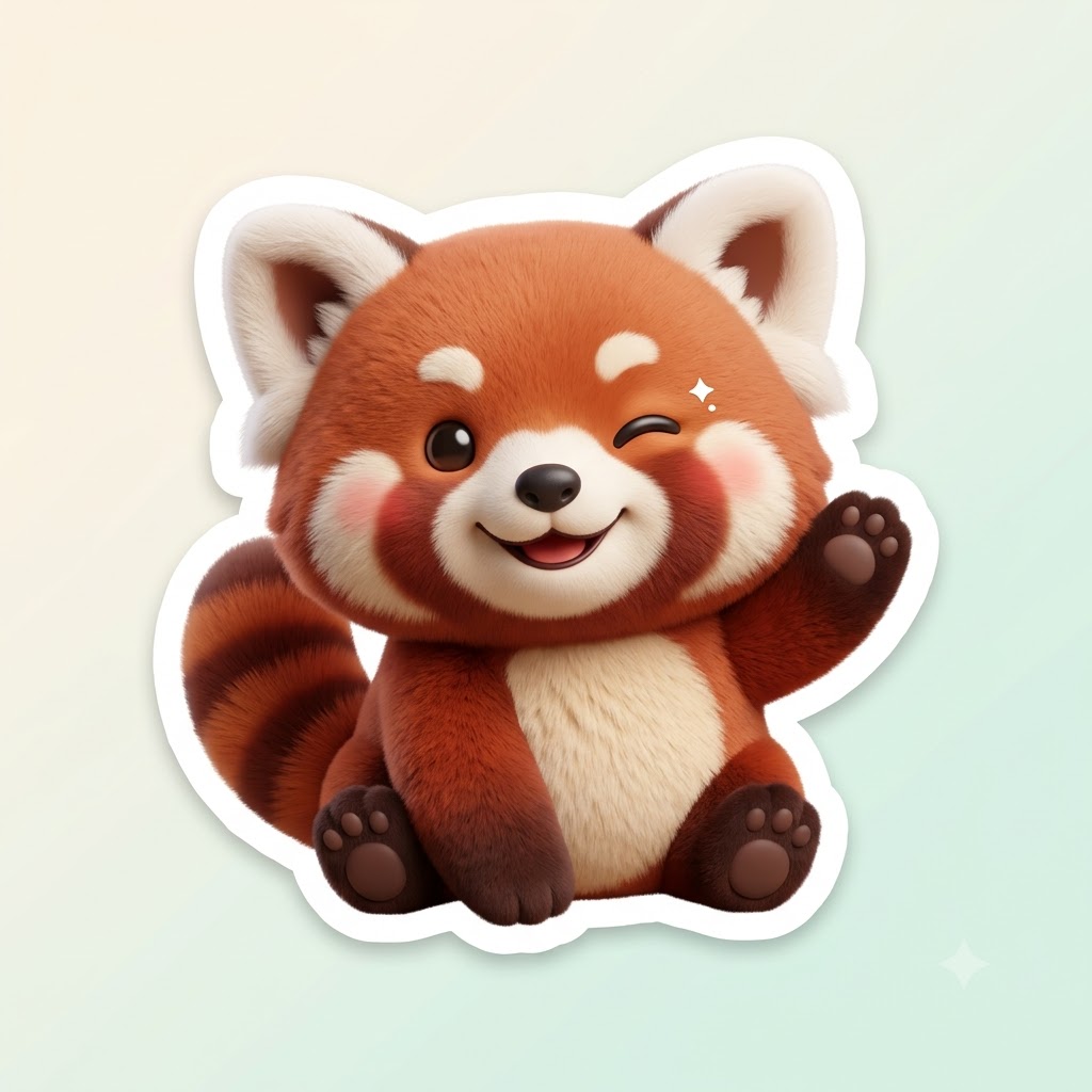 harrywin2's tweet photo. Sticker-ready cuteness. 🐾

Prompt:
Create a square 1:1 adorable 3D sticker of [animal], [expression], rounded features, soft lighting, bold white outline, centered, clean pastel background, no text.

More: https://t.co/Z08XQ79l5p
#3DArt #Sticker https://t.co/KpnWtAIQA3