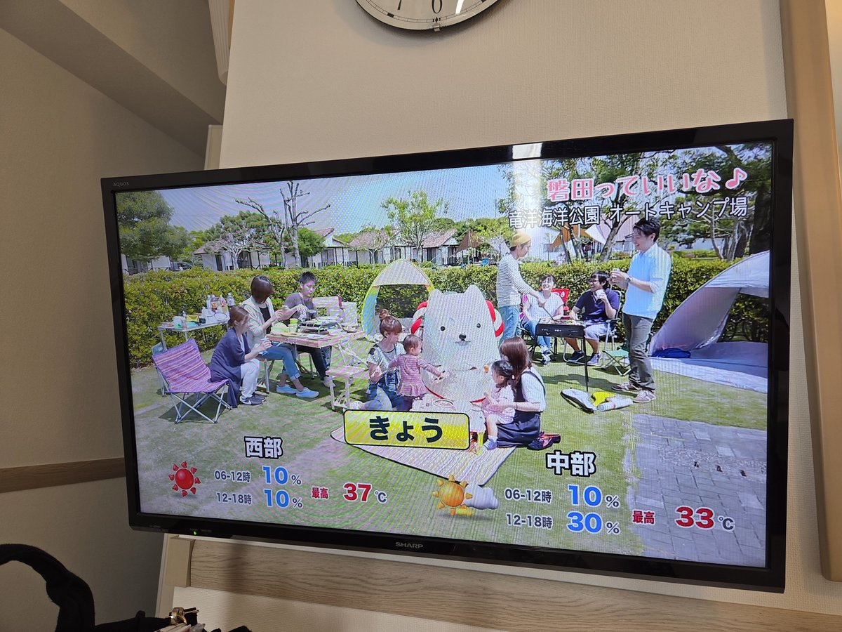 furandaa11's tweet photo. 天気予報見てたらしっぺいが出てきてビックリぺいっ！
 #しっぺい https://t.co/H1syZZGlRW