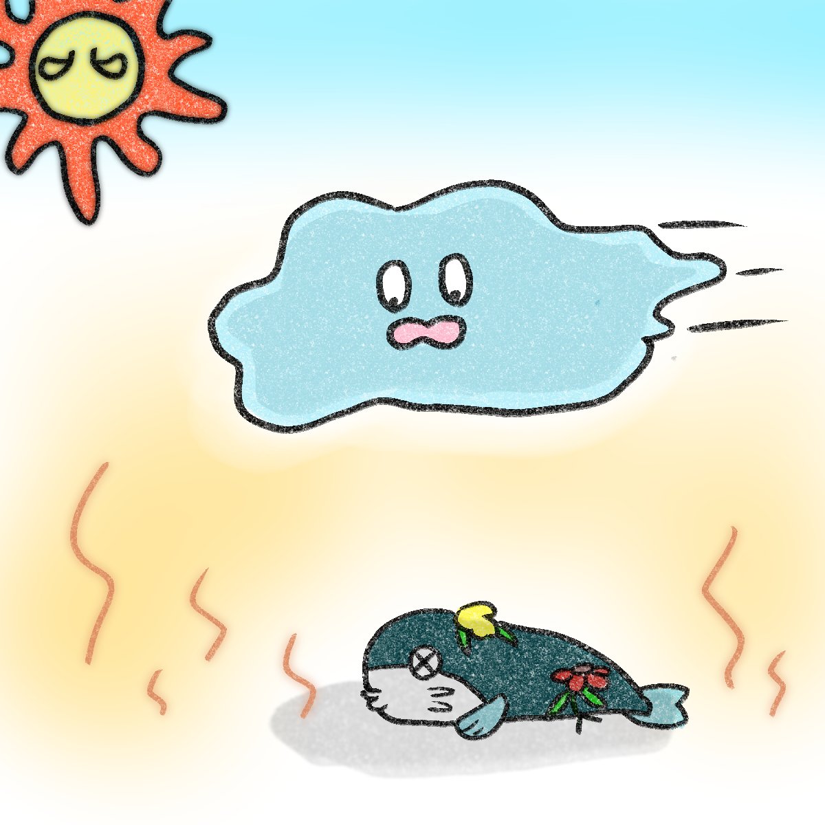19yk_7's tweet photo. 毎日暑いので皆さまも気を付けて～ https://t.co/ldy5cKrb3Y