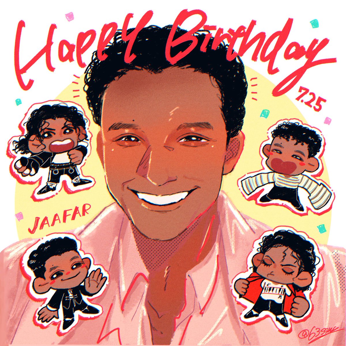 63ssmy's tweet photo. 𝐇𝐀𝐏𝐏𝐘 𝐁𝐈𝐑𝐓𝐇𝐃𝐀𝐘 💐🎉
 #jaafarjackson https://t.co/0NV6cJxb6U