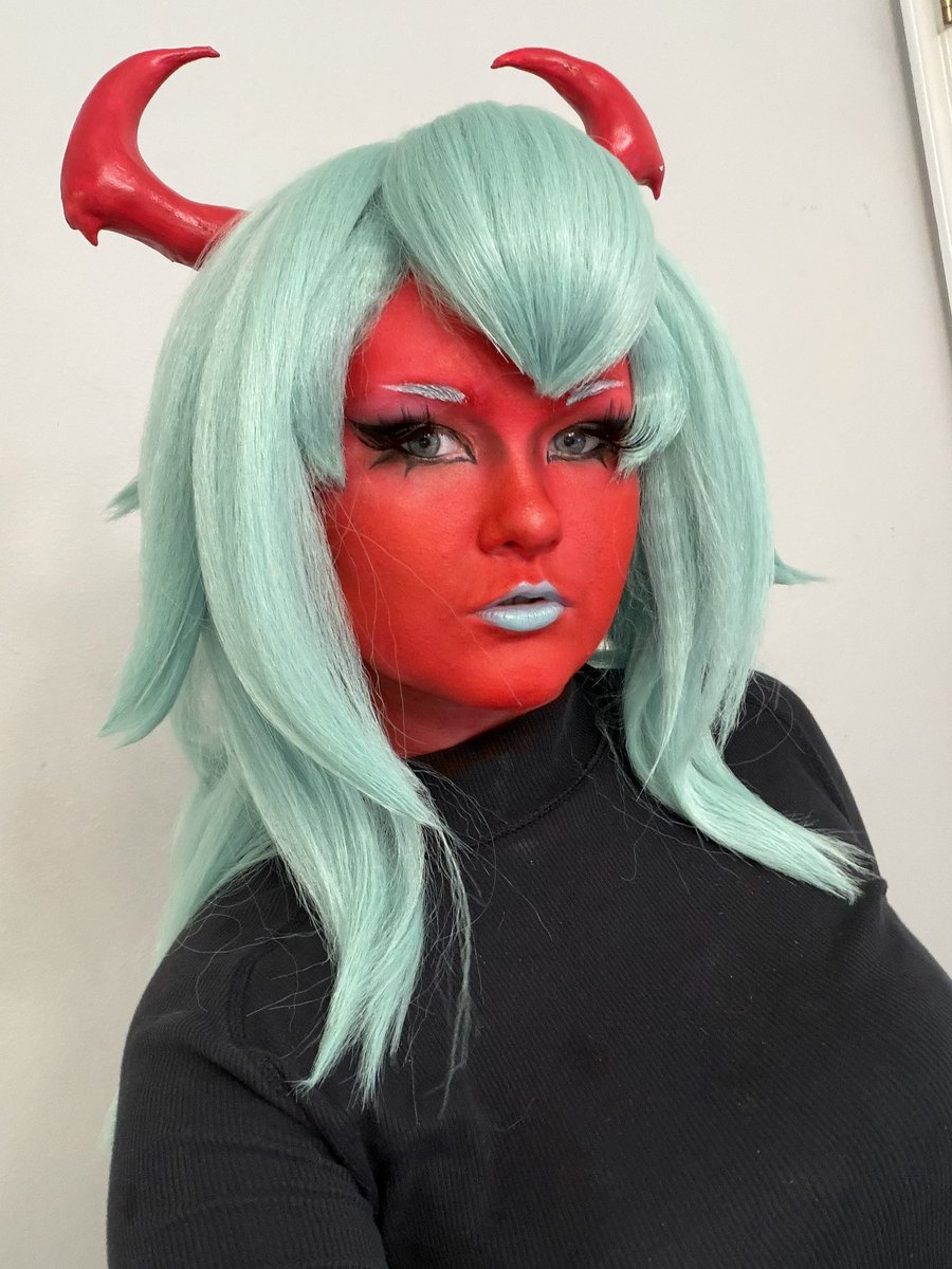 phantomzmeanace's tweet photo. Scanty!!! Wig is styled by my lovely friend @//Beastiefangs on Instagram #pantyandstocking #cosplaymakeup https://t.co/BKEQ2SnFMd