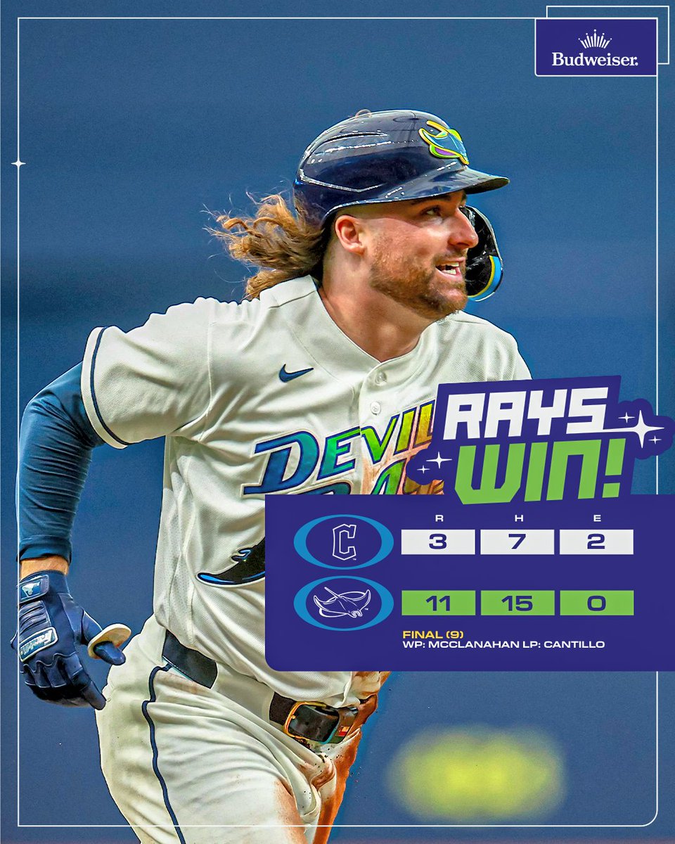 RaysBaseball's tweet photo. Oh Thank Heaven for Scoring-11 😈

#RaysUp | #RaysWin https://t.co/yHXifXI34h