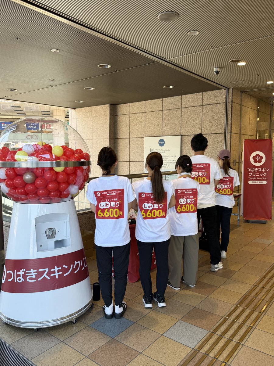 tsubaki_fujita's tweet photo. 溝の口NOCTY ノクティプラザ１でガチャポンイベントやってます✨
10-16時ごろまで！（早く終わる可能性あります）
是非ご参加ください！
代表者、役員、本部長、部長、マネージャー、役職者総出でやってます🔥
ぜひ「Ｘ見てます！」など声かけていただけたら嬉しいです！サービスしちゃうかも。人間ですから！！
