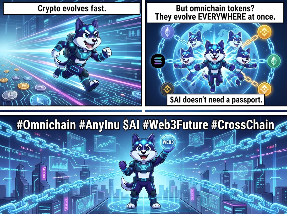 AnyInuCoin's tweet photo. Crypto evolves fast... 
$AI doesn't need a passport https://t.co/CmJH91lUCB