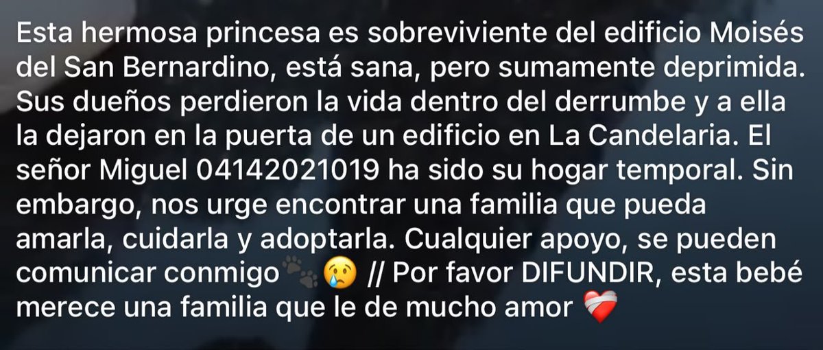 jmbckt1's tweet photo. Difundir por favor. https://t.co/AlPtzP01HD