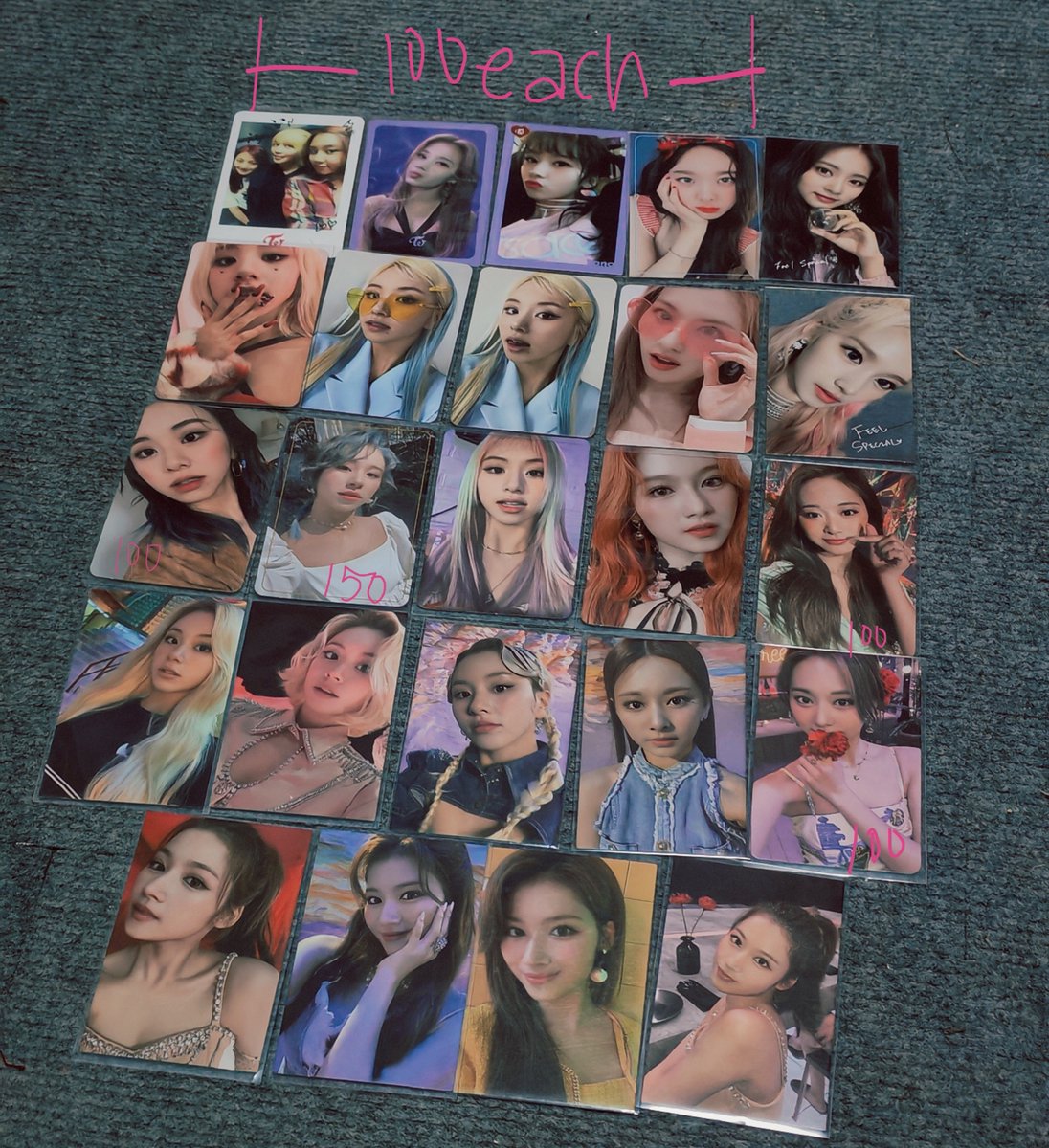 tkheecart's tweet photo. wts lfb twice pc ph

ASSORTED PHOTOCARD SET
- 130 each unless stated
- sold as set (2930, 2850 if PAYO)

#.nayeon momo sana jihyo chaeyoung tzuyu chae kuko rebond glasses denim sana lamesa doll feel special fs fol tol formula taste of love noot eyes wide open ewo border https://t.co/xkZyI4yYyG