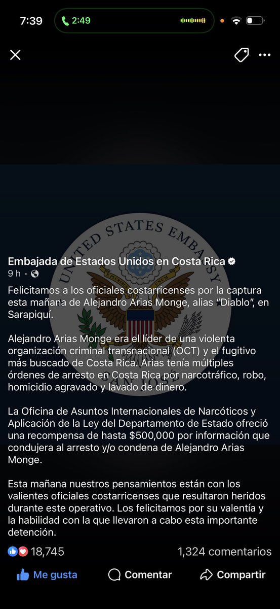 luisalonsogh's tweet photo. @AlonsoJ42894692 Mientras la Embajada de los EEUU reconoce el trabajo del OIJ; los fanáticos chavistas tratan de desvirtuarlo. De verdad son de vergüenza. https://t.co/KvqfC2Yfgi