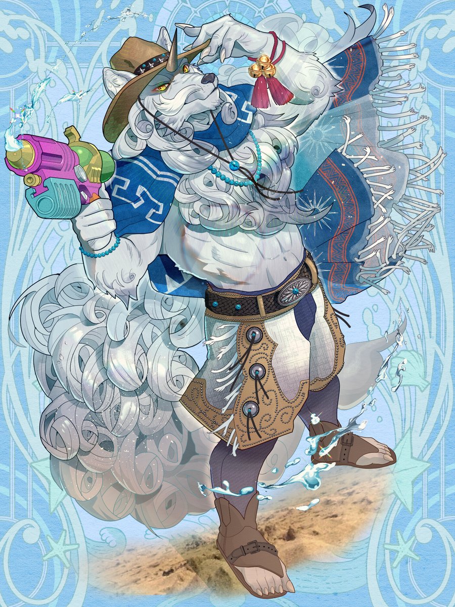 sudadegi's tweet photo. 【TW6】水着公開されました🌊　ご依頼ありがとうございました！ 『第六猟兵』(C)須田デジタル／トミーウォーカー https://t.co/KOB2FJu6br
