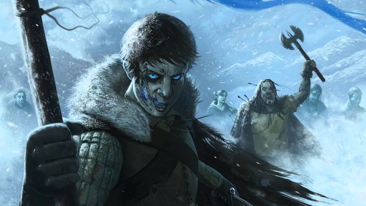 jaiytsu's tweet photo. everyone in westeros arguing over a chair of ugly swords meanwhile what Jon Snow and the nights watch are dealing with 💀 https://t.co/sk631lOU4F