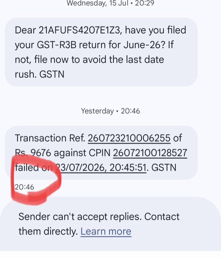 HotaJanaki's tweet photo. RCM GST Return is paid, but not deposited in Good &amp; Sales department. Here who is Responsible. @nsitharaman https://t.co/KfZhhYVxeQ